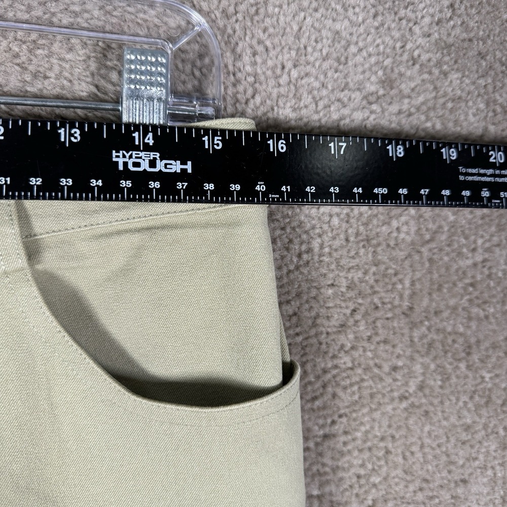 St John Sport Pants Women's 10 Beige Straight Leg Stretch Casual Career Twill - Picture 6 of 13